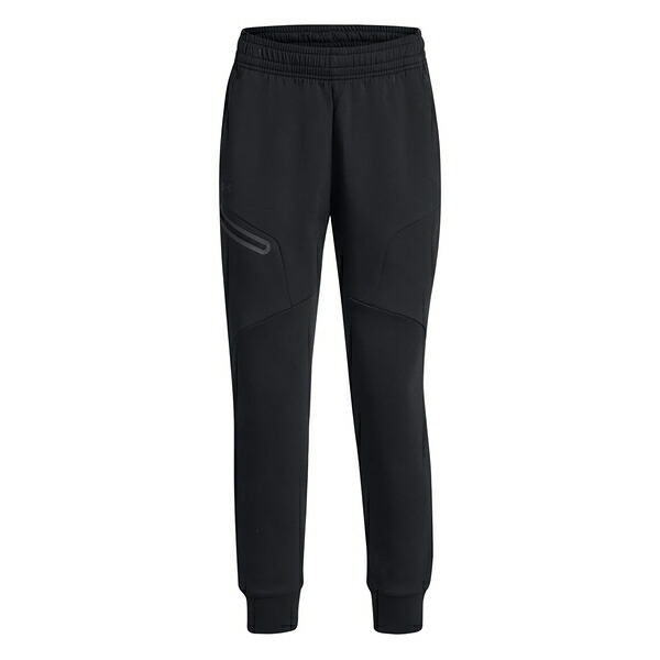 アンダーアーマー レディース 心地よいズボン下 ボトムス Zip-pocket track pants Black