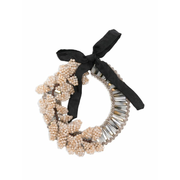 ナイト・マーケット レディース ネックレス・チョーカー・ペンダントトップ アクセサリー Beaded neckace Silver|asty