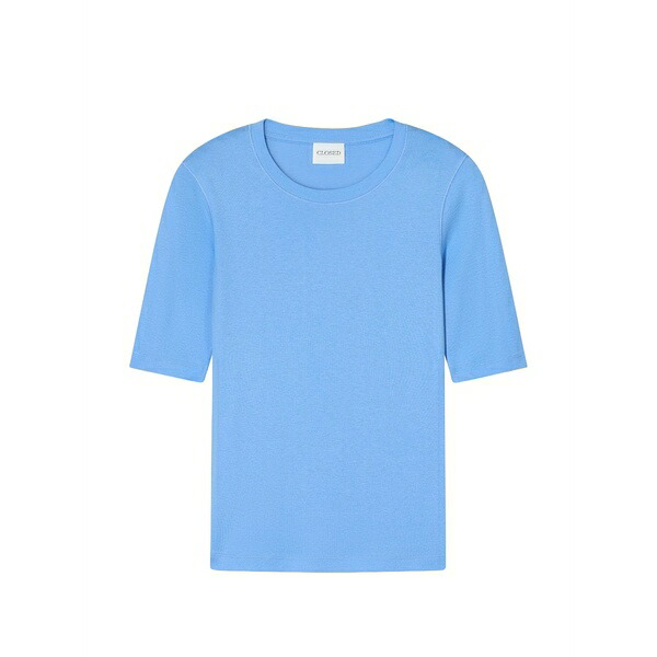 クローズド レディース シャツ トップス Crew-neck short-sleeve t-shirt Blue|asty