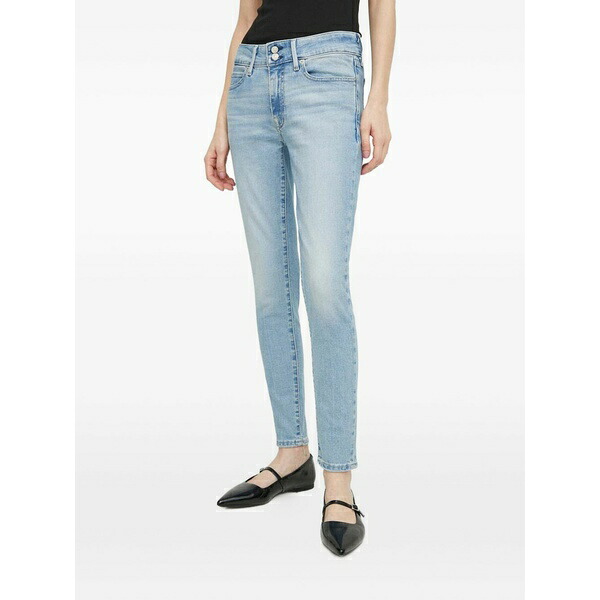 リーバイス レディース デニムパンツ ボトムス 711 two-button jeans Blue｜asty