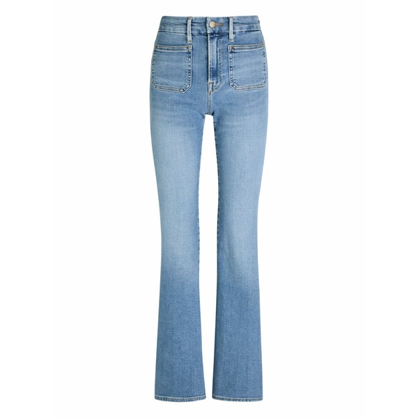 グッドアメリカン レディース デニムパンツ ボトムス Patch-pocket jeans Blue