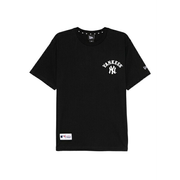 ニュー内鰓 メンズ プルオーバー トップス Logo-printed t-shirt Black