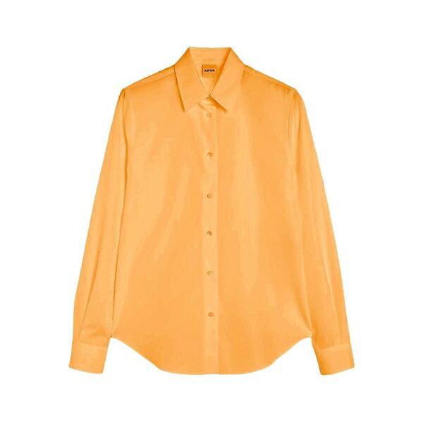アスペジ レディース シャツ トップス Long-sleeve shirt Orange|asty