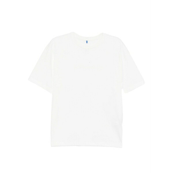 アーダーエラー メンズ Tシャツ トップス Slogan-embroidered t-shirt White|asty