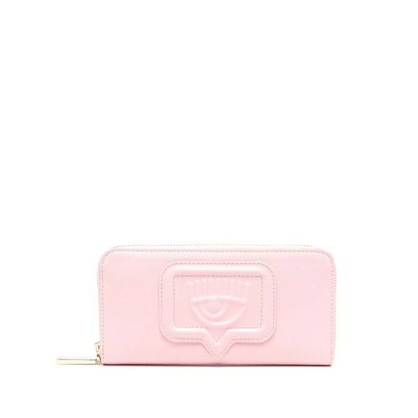 シアラフェラーニ レディース 紙入れ 付属品 Eyelike-motif logo-appliqu茫漏 wallet  Pink