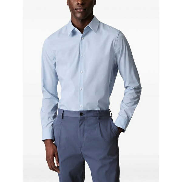 カルバンクライン メンズ シャツ トップス Long-sleeved shirt Blue