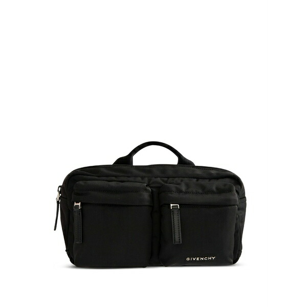 ジバンシー メンズ 商行為系 御徒面子 Multi-pocket top-handle belt bag Black