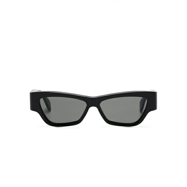 レトロスーパーフューチャー レディース サングラス&アイウェア アクセサリー Nameko rectangle-grame sunglasses Black|asty