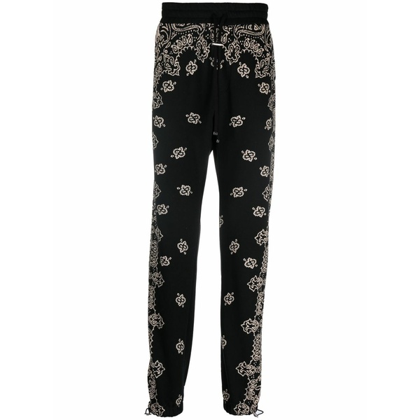 アミリ メンズ カジュアルパンツ ボトムス Bandana track pants Black|asty