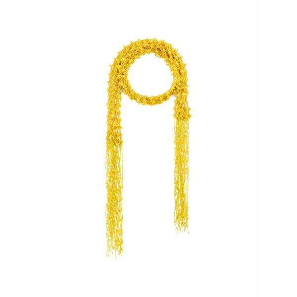 ドリス・ヴァン・ノッテン レディース ネックレス・チョーカー・ペンダントトップ アクセサリー Embroidered scarf necklace Yellow｜asty
