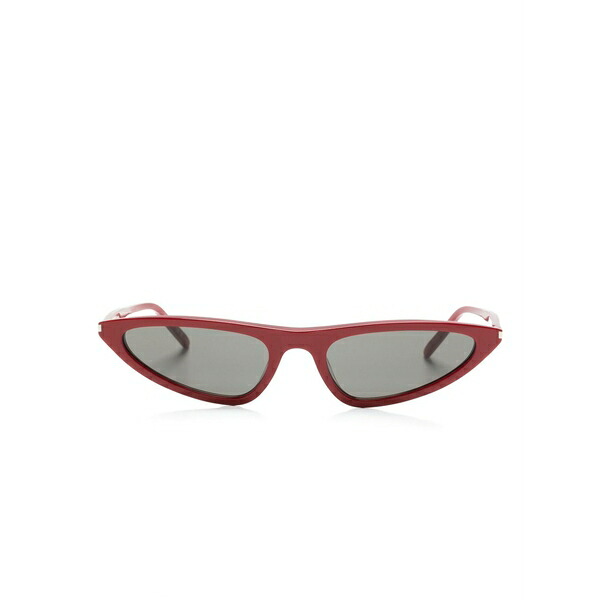 サンローラン アイウェア メンズ サングラス・アイウェア アクセサリー Cat-eye frame sunglasses Red｜asty