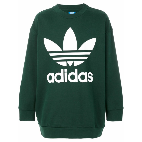 アディダス メンズ パーカー・スウェットシャツ アウター Crew-neck sweatshirt Green