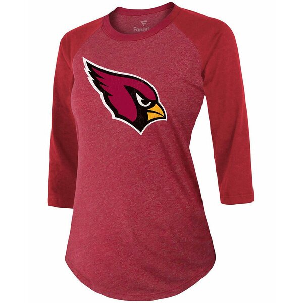 ファナティクス レディース Tシャツ トップス Women's Deandre Hopkins Cardinal Arizona Cardinals Team Player Name Number Tri-Blend Raglan Sleeve T-shirt Burgundy ユニセックスウェア | vidativasombrio.com.br