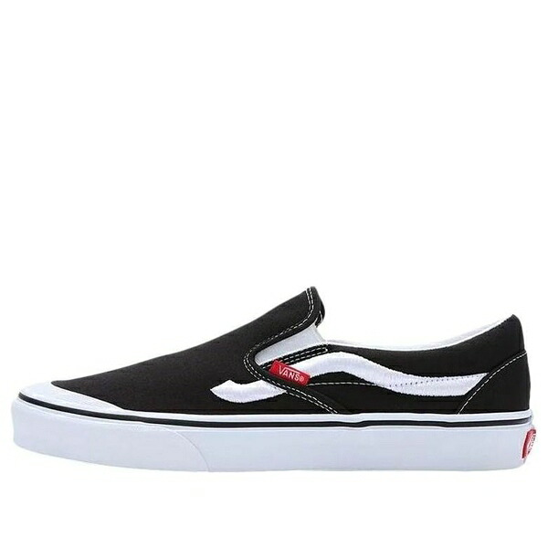 Vans バンズ メンズ スニーカー Black/True White 【Vans Classic Slip-On 138 \u0027Sidestripe Black\u0027 VN000BW36BT】  大きさ US_5(23.0糎)