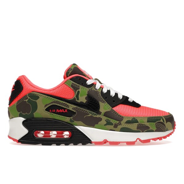 Nike ナイキ メンズ スニーカー 【Nike Air Max 90 Reverse Duck Camo】 サイズ US_11.5(29.5cm) Infrared/Black-Dark Sage-Baroque Brown｜asty