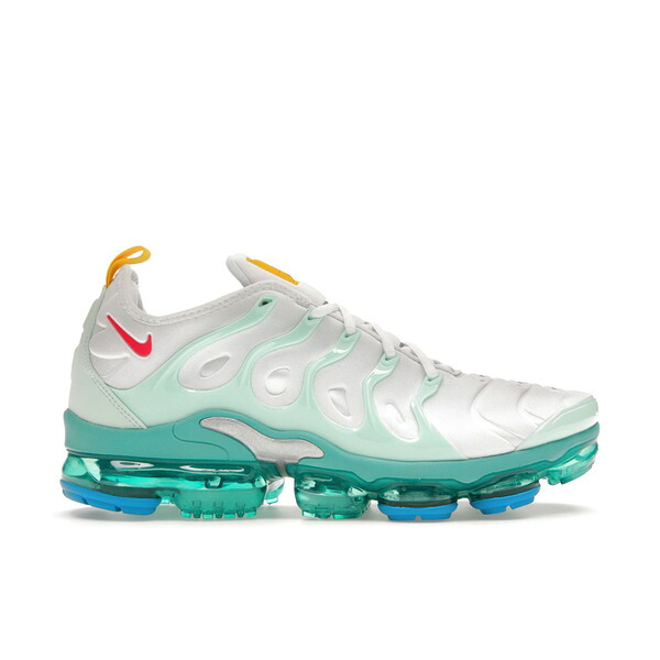 Nike ナイキ メンズ スニーカー  【Nike Air VaporMax Plus Since 1972】  大きさ US_12(30.0糎) White/Teal-Yellow