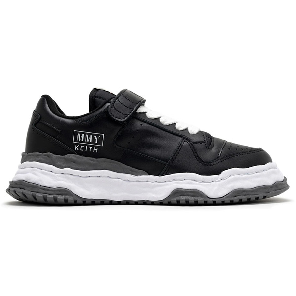 Maison Mihara Yasuhiro ミハラヤスヒロ メンズ スニーカー  【Maison Mihara Yasuhiro Keith OG Sole Leather Low Black White】  サイズ US_9(27.0cm) Black