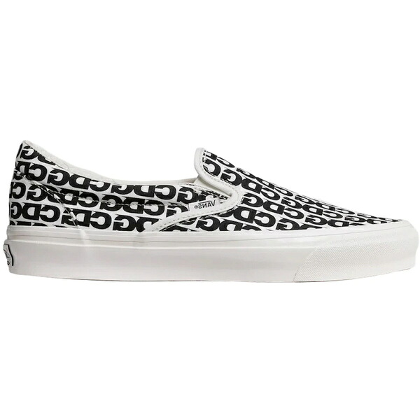 Vans バンズ メンズ スニーカー  【Vans Vault Slip-On LX Comme des Garcons White Black】  大きさ US_10(28.0糎) White/Black