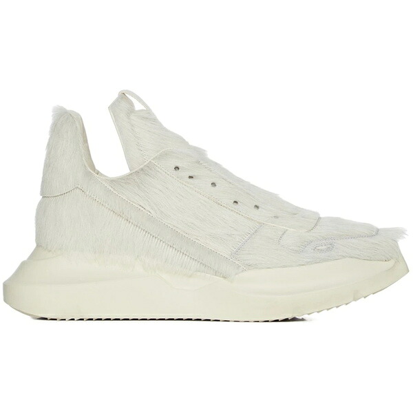 Rick Owens リックオウエンス メンズ スニーカー  【Rick Owens Concordians Runway Geth Runner Unshaved Cow Leather Milk】  サイズ US_9(27.0cm) Milk/Milk/Milk