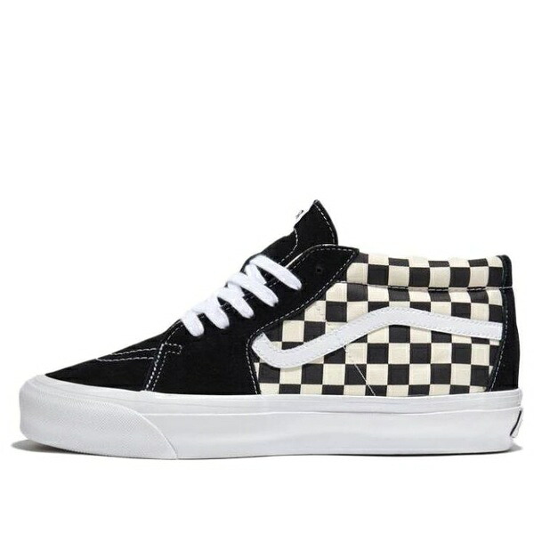 Vans バンズ メンズ スニーカー  【Vans Sk8-Mid Reissue 83 LX \u0027Checkerboard - Black\u0027 VN000CQQ2BO】  大きさ US_5.5(23.5糎)
