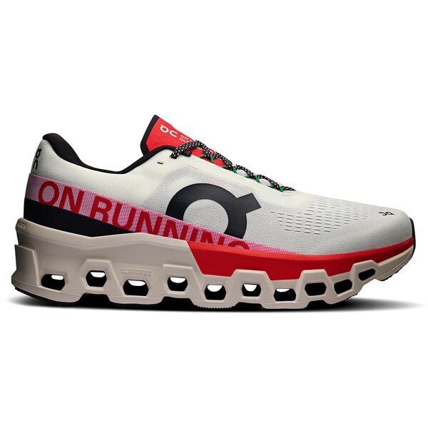 On オン メンズ スニーカー  【On Running Cloudmonster 2 Ivory Silver Red】  大きさ US_11(29.0糎) Ivory/Red