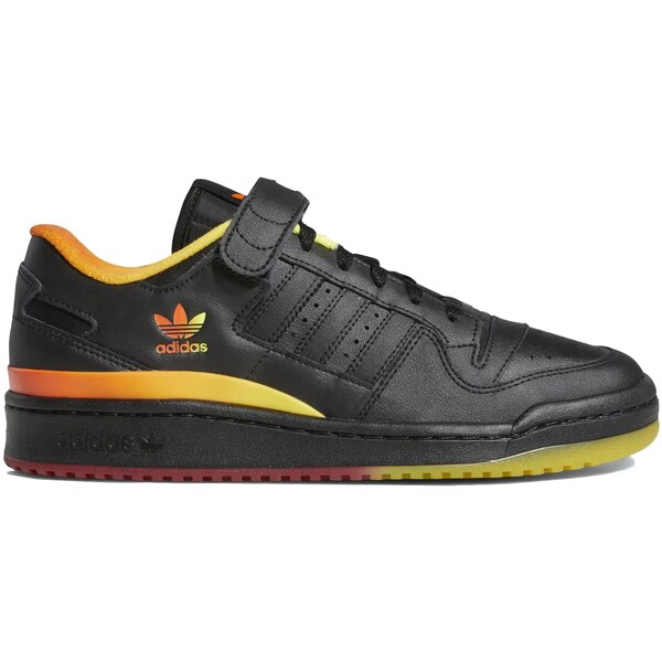 adidas アディダス メンズ スニーカー  【adidas Forum Low Black Orange Yellow Gradient】  大きさ US_11(29.0珊) Core Black/Core Black/Semi Impact Orange