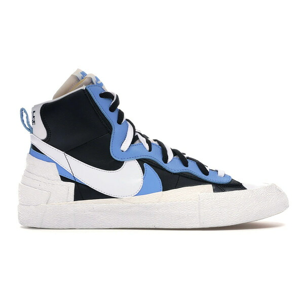 Nike ナイキ メンズ スニーカー 【Nike Blazer Mid sacai White Black Legend Blue】 サイズ US_8.5(26.5cm) White/Black-Legend Blue|asty