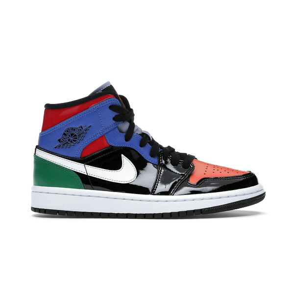 Jordan ジョーダン レディース スニーカー 【Jordan 1 Mid Multi Patent (Women's)】 サイズ US_6.5(23.5cm) Black/University Red-Hyper Royal