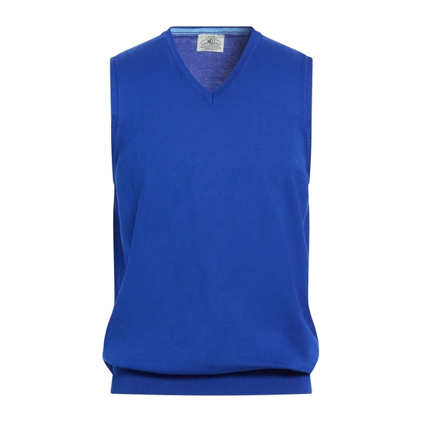 【貨物輸送無料】 エムキュージェイ メンズ 編み物\u0026プルオーバー アウター Sweaters Blue