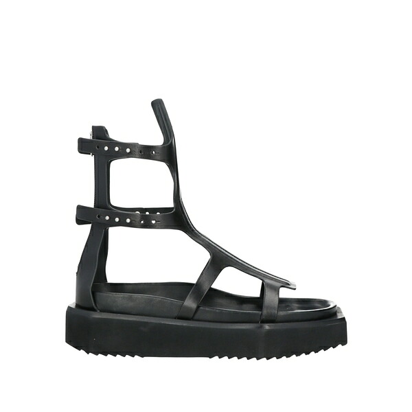 【送料無料】 リックオウエンス メンズ サンダル シューズ Sandals Black|asty