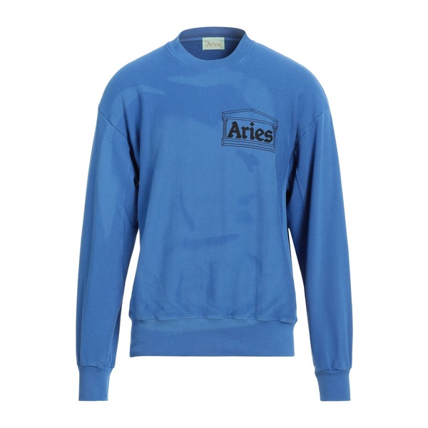 【送料無料】 アリーズ メンズ パーカー・スウェットシャツ アウター Sweatshirts Blue|asty