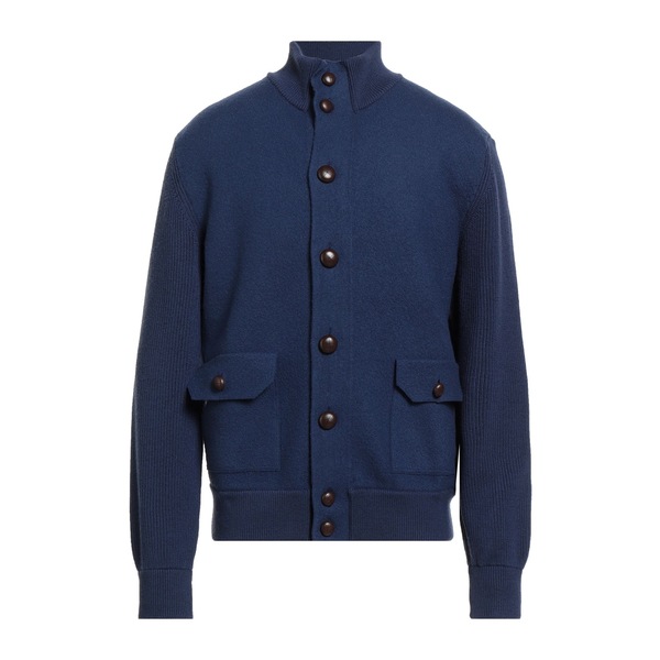 【貨物輸送無料】 マロ メンズ ジレー アウター Cardigans Blue
