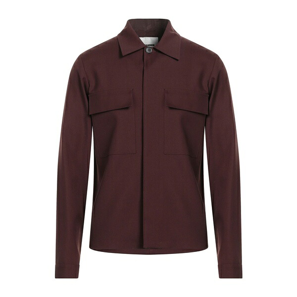 【貨物輸送無料】 ジル・サンダー メンズ プルオーバー トップス Shirts Brown