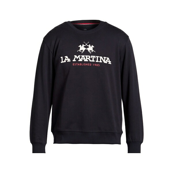 【貨物輸送無料】 ラ マルティーナ メンズ パーカー・スウェットシャツ アウター Sweatshirts Blue