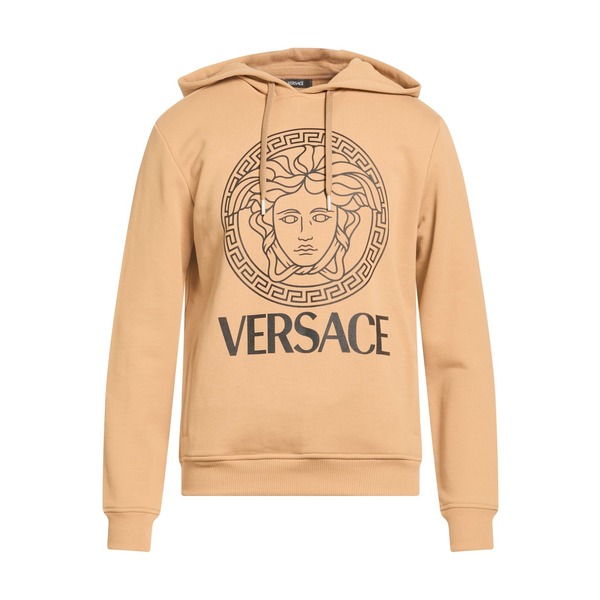 【貨物輸送無料】 ヴェルサーチ メンズ パーカー・スウェットシャツ アウター Sweatshirts Beige