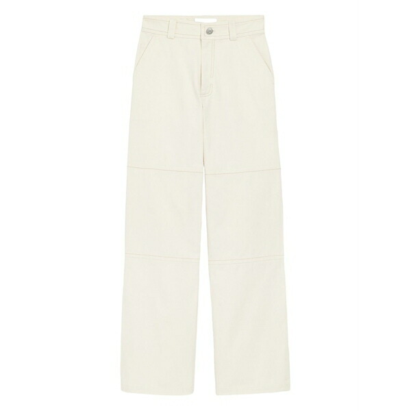 意中の女 レディース ジーンズズボン下 ボトムス Worker cotton flared jeans Neutrals