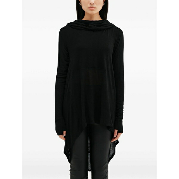 マルセラ レディース パーカー・スウェットシャツ アウター Oslo hooded tunic Black