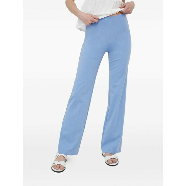 素っ気ない唐きび レディース 心地好いズボン下 ボトムス Pull-on trousers Blue