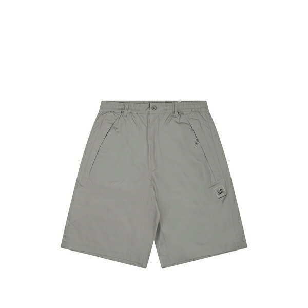 シーピーカンパニー メンズ 心地好いズボン下 ボトムス Logo-detail shorts Grey