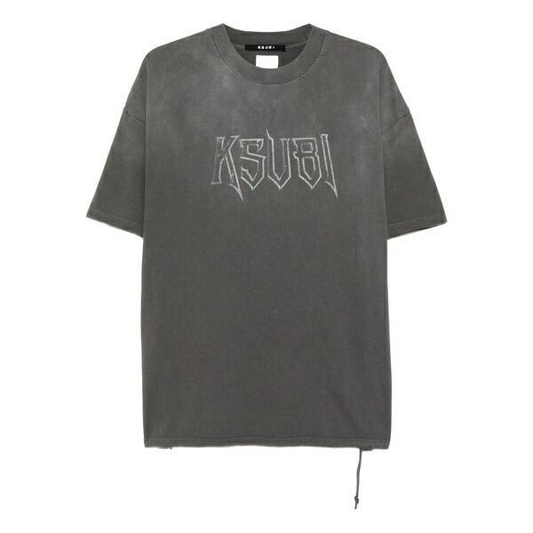 スビ レディース プルオーバー トップス Logo-print t-shirt Grey
