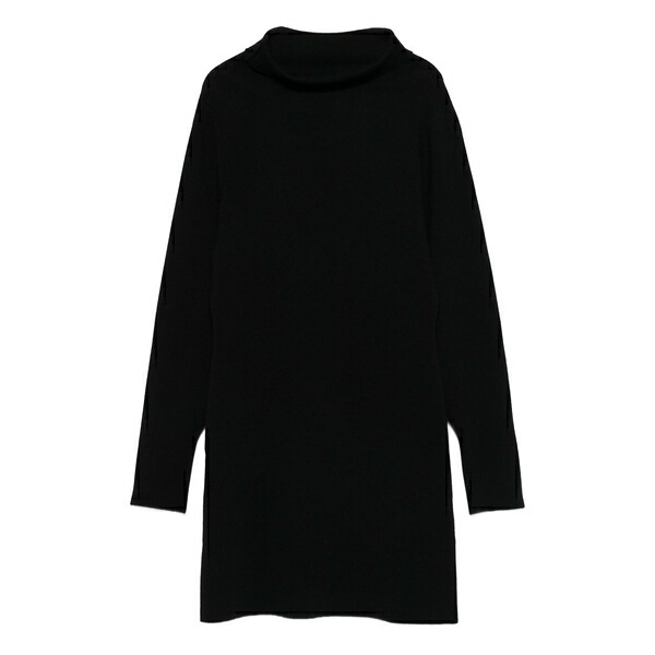 パロッシュ レディース ワンピース トップス High-neck long-sleeve dress Black|asty
