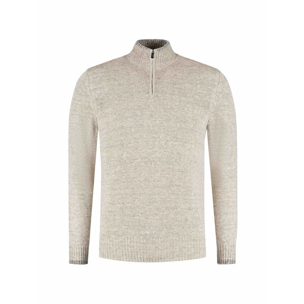フェデーリ メンズ ニット&セーター アウター Zip-neck sweater Neutrals｜asty