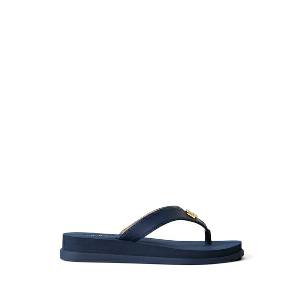 ラルフローレン レディース サンダル シューズ Logo plaque sandals Blue|asty