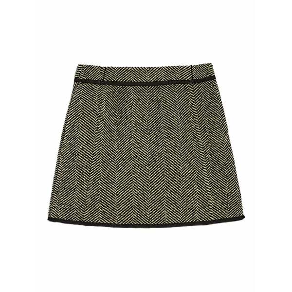ジル・サンダー レディース スコート ボトムス Herringbone-patterned mini skirt Green