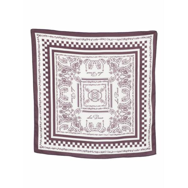 レ ドゥ メンズ マフラー・ストール・スカーフ アクセサリー Paisley border-detail scarf Neutrals｜asty