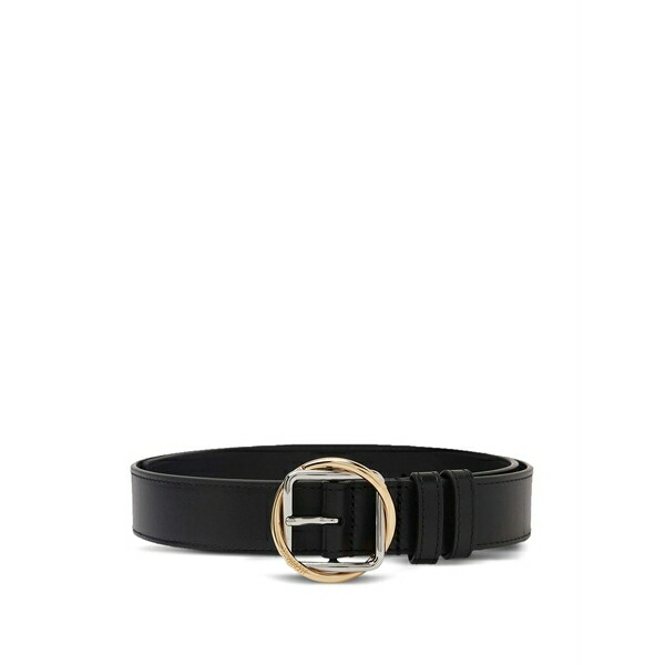 ジャクエムス メンズ ベルト アクセサリー The salon leather circle-buckle belt Black｜asty 90,640円