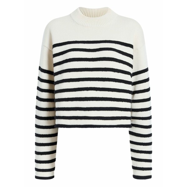 プロエンザ スクーラー ホワイト レーベル レディース ニット&セーター アウター Striped cropped sweater White|asty