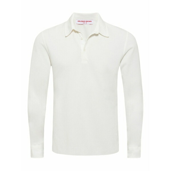 オール赤ちょうちん 赤銅色 メンズ スポーツシャツ トップス Garfield long-sleeved polo shirt White