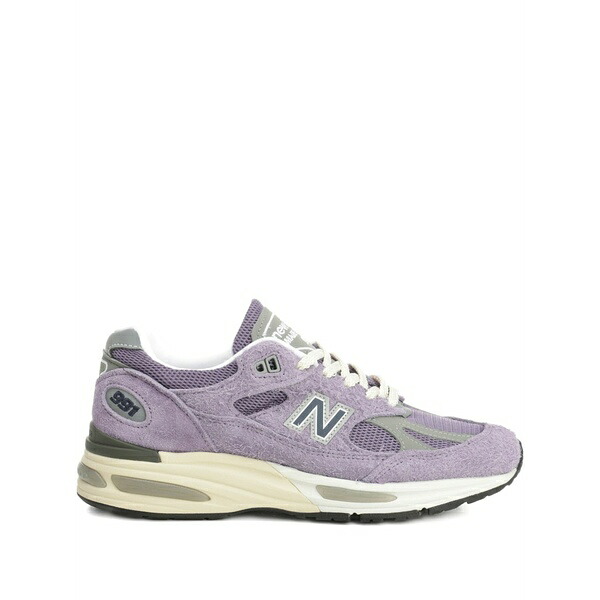 ニュー平衡にする レディース スニーカー シューズ 991 suede-panel sneakers Purple