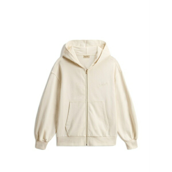 羊毛 一財産 レディース パーカー・スウェットシャツ アウター Zip-up hoodie Neutrals